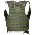 Original holländisches Militär-Westenset in Olivgrün, 7-teilig, modulare Molle-Taschen im Waldtarnmuster