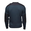 Originaler, warmer Troyer-Pullover aus niederländischen Militärbeständen, blauer Pullover mit Viertelreißverschluss