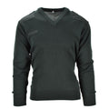 Echter holländischer Pullover Armeepullover Kommandopullover Dunkelgrün V-Ausschnitt Herren NEU 