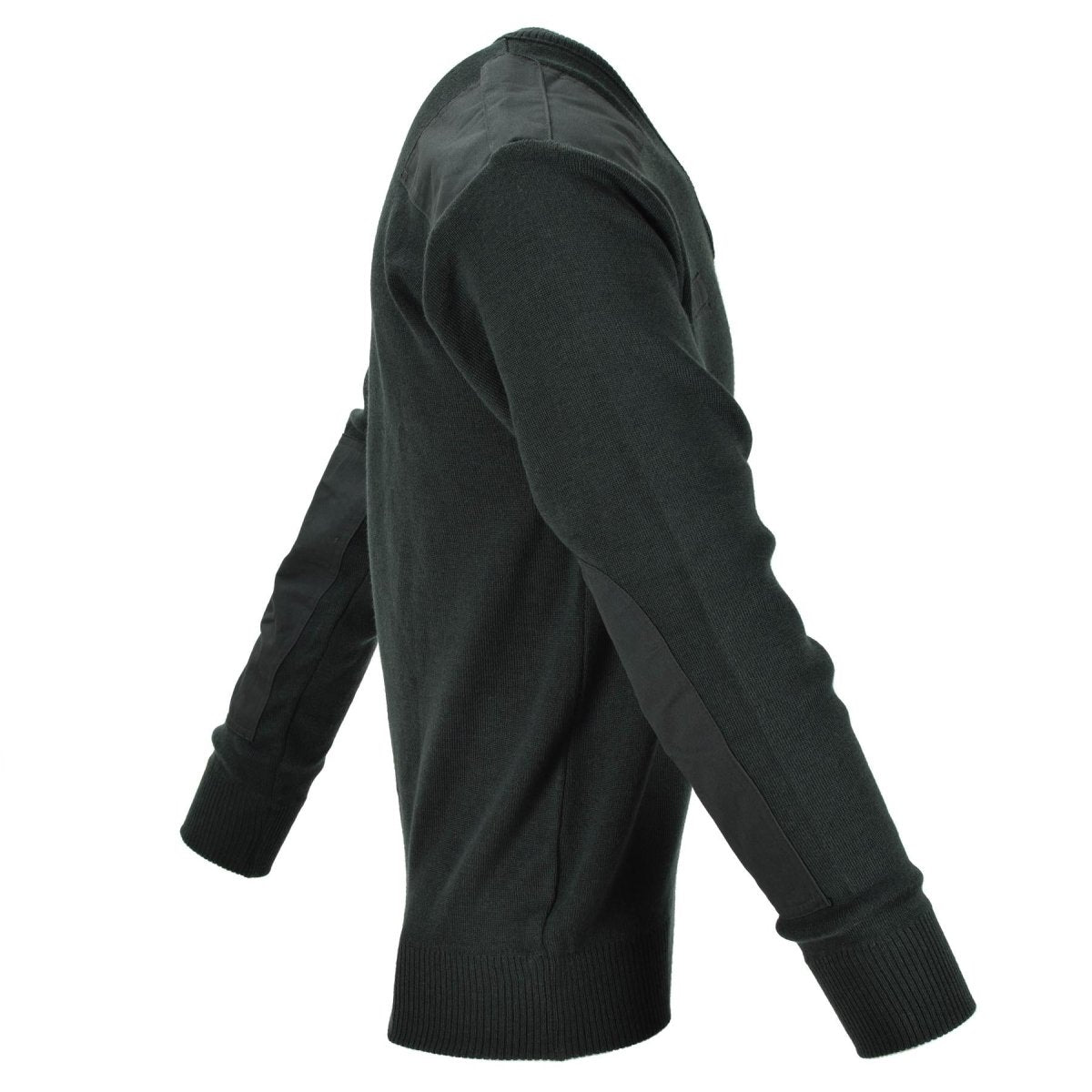 Echter holländischer Pullover Armeepullover Kommandopullover Dunkelgrün V-Ausschnitt Herren NEU 