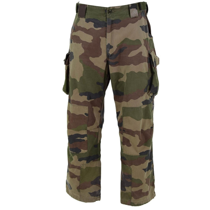 Echte FELIN CCE-Camouflage-Kampfhose der französischen Armee aus strapazierfähigem Ripstop-Gewebe und verstellbarer Passform.