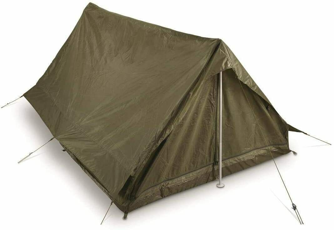 Echtes franzsisches Militrzelt fr 2 Personen, olivgrn,  Original-Armeeberschuss