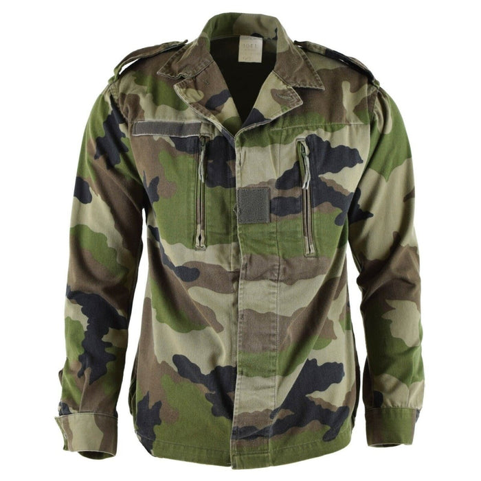 Echte F2-Kampfjacke der französischen Armee, CE-Tarnmuster, Militärausgabe, Überschuss – GoMilitar
