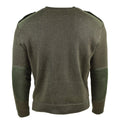 Echter französischer Armeepullover Olive Commando Pullover Militärpullover Rundhals