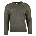 Echter französischer Armeepullover Olive Commando Pullover Militärpullover Rundhals