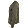 Echter französischer Armeepullover Olive Commando Pullover Militärpullover Rundhals