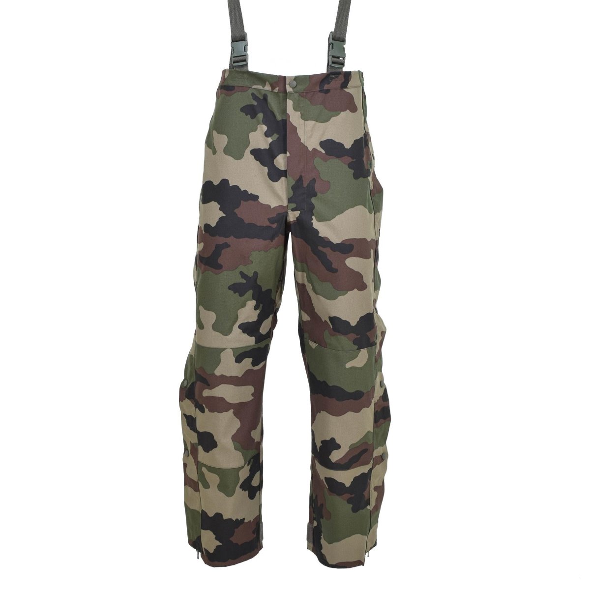 Original französische Armee Regenhose wasserdichter Trilaminat-Overall mit Hosenträgern NEU