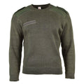 Original französischer Armeepullover Olive Commando Militär Herren Pullover Rundhals NEU