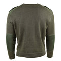 Original französischer Armeepullover Olive Commando Militär Herren Pullover Rundhals NEU