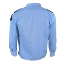 Genuine French Military Police blue cotton long sleeve shirt Gendarme NEW - GoMilitar