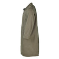Echter französischer Militär-Regenmantel, Armee-Trenchcoat, oliv, wasserdicht, volle Länge