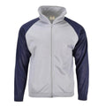 Echtes französisches Militärschul-Sweatshirt, Sportjacke, Laufen, Wandern, graublau