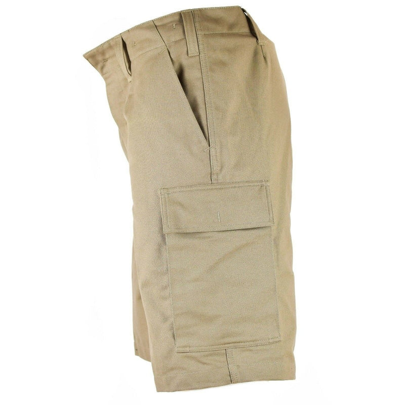 Genuine German army issue MOLESKIN SHORTS Durable cargo summer Khaki Beige NEW - GoMilitar