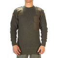 Original Deutscher Armee Pullover Kommando Pullover Grün Oliv Pullover Wolle NEU