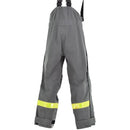 Genuine German grey protection pants heat resistant aramid bib and braces - GoMilitar