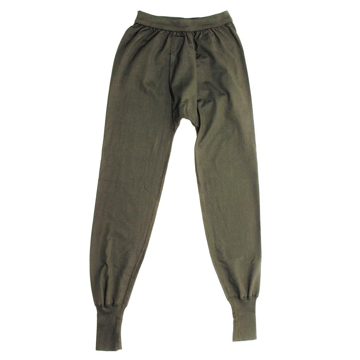 Original Bundeswehr Thermo Unterhose Winter Baumwolle Unterhose oliv Überschuss NEU