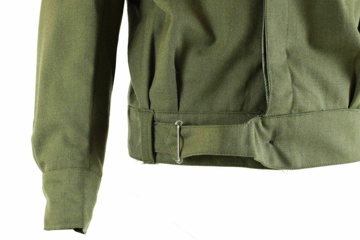 Echte griechische Armee Field Ike Jacke Gabardine Wolle Blaze Olive Militär NEU