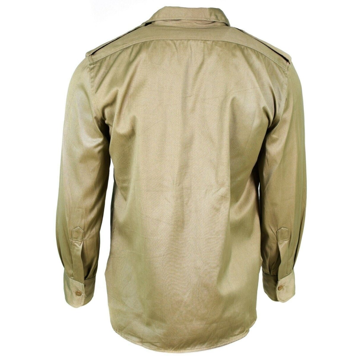 Echtes griechisches Armeehemd, Fatigue, Restposten, Chino, Khaki, Militärjacke, NEU