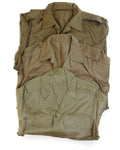 Echtes griechisches Armeehemd, Fatigue, Restposten, Chino, Khaki, Militärjacke, NEU