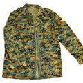 Echte Armeejacke aus Guinea-Bissau, RipStop, digitaler Savana-Tarnung, Militärausgabe, NEU