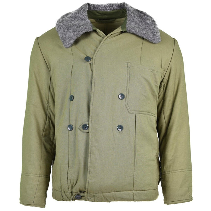 Echte Steppjacke der ungarischen Armee, M65-Pelzkragen, warmer, warmer Winterparka, NEU – GoMilitar