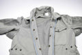 Original italienischer Armee-Overall, militärgrau, Overall, Reißverschluss vorne, NEU