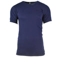 Original italienisches T-Shirt der Armee, Marineblau, Baumwolle, kurzärmlig, Militär, NEU