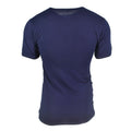 Original italienisches T-Shirt der Armee, Marineblau, Baumwolle, kurzärmlig, Militär, NEU