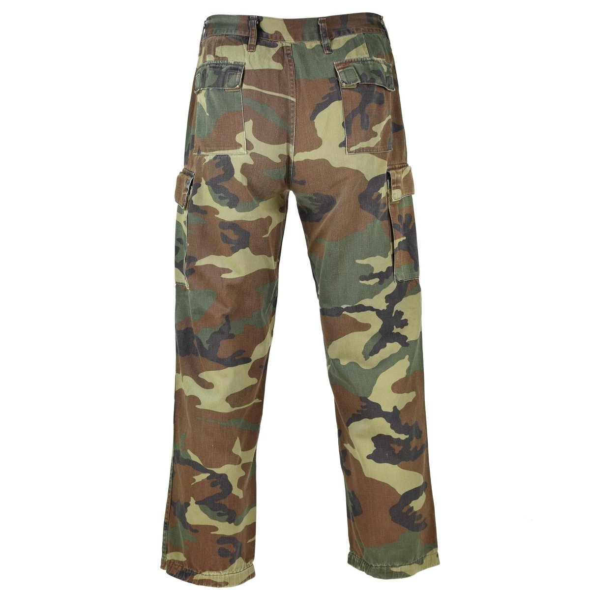 Echte italienische Armeehose, NATO-Kampfhose aus Baumwolle, Woodland Camouflage