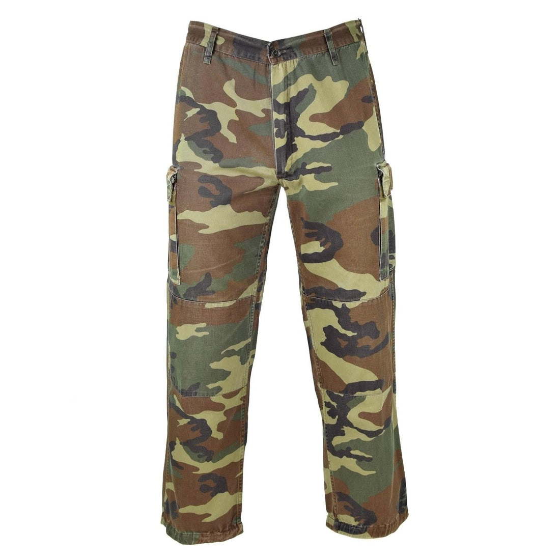 Echte italienische Armeehose, NATO-Kampfhose aus Baumwolle, Woodland Camouflage