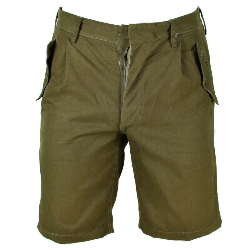 Genuine Italian army shorts Khaki Chino Military field bermuda vintage BDU - GoMilitar