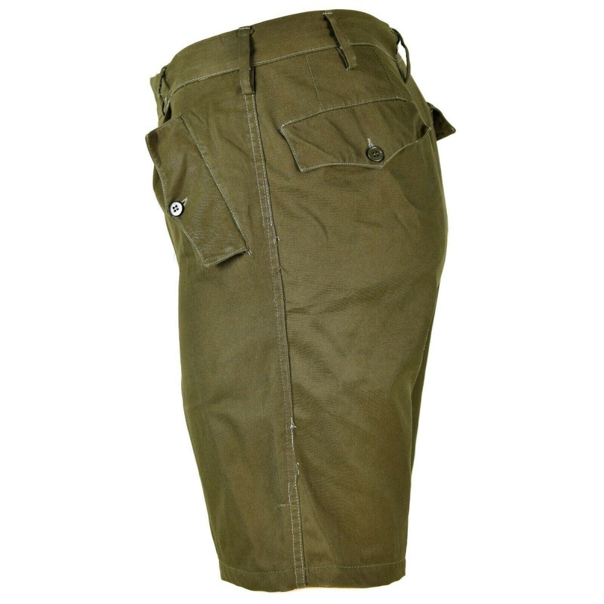 Echte italienische Armee-Shorts, Khaki-Chino, Militär-Feld-Bermuda, Vintage-BDU