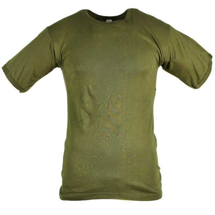 Echtes T-Shirt der italienischen Armee, kurze Ärmel, leicht, atmungsaktiv, Oliv – GoMilitar