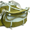 Echter norwegischer Militär-Rucksack mit Rahmen, Armee-Canvas-Leder-Rucksack
