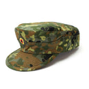 Genuine German army Flecktarn cap in BW woodland camo, breathable and foldable military style hat.