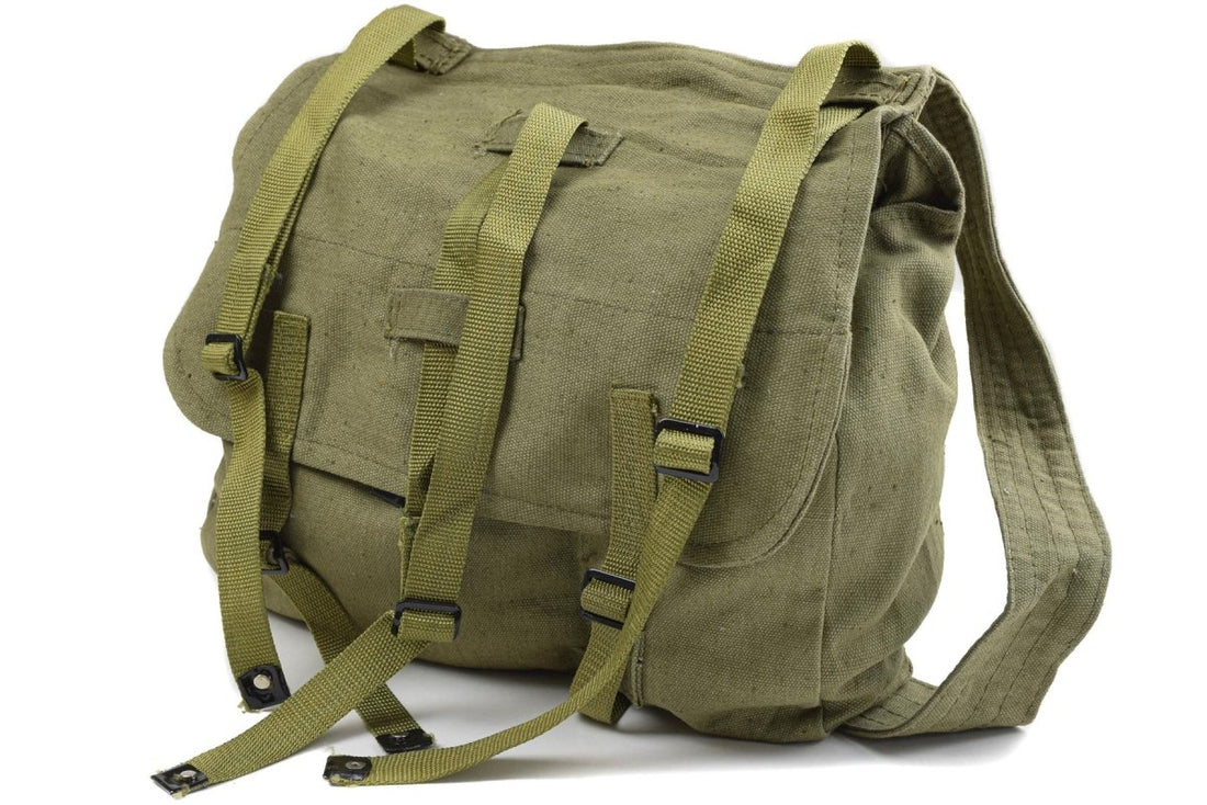 Original rumänische Armee Brotbeutel Militär Überschuss Olive Canvas Brotbeutel OD NEU