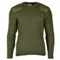 Echter Pullover der britischen Armee, Kommando-Pullover in Olivgrün aus Wolle für Herren