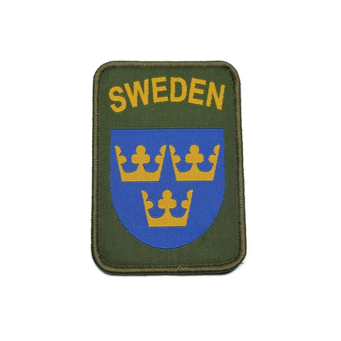 Original Schweden Armee Patch Kleidung Schleife und Kapuze Schweden Militär Drei Kronen