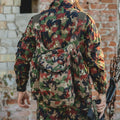 Echter Schweizer Armee-Rucksack Schweiz Alpen Camo Scharfschützen-Rucksack mit Hosenträgern