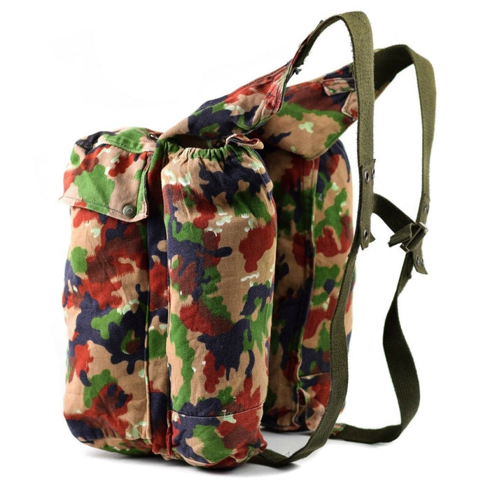 Echter Schweizer Armeerucksack Schweiz Alpen Camo Scharfschützenrucksack mit Hosenträgern - GoMilitar
