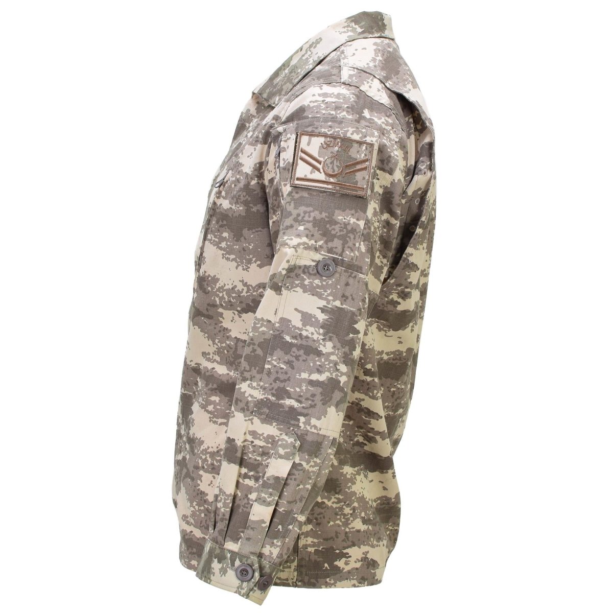Echte türkische Originaluniformjacke Ripstop verstärkte Ellbogen M2021 Camo