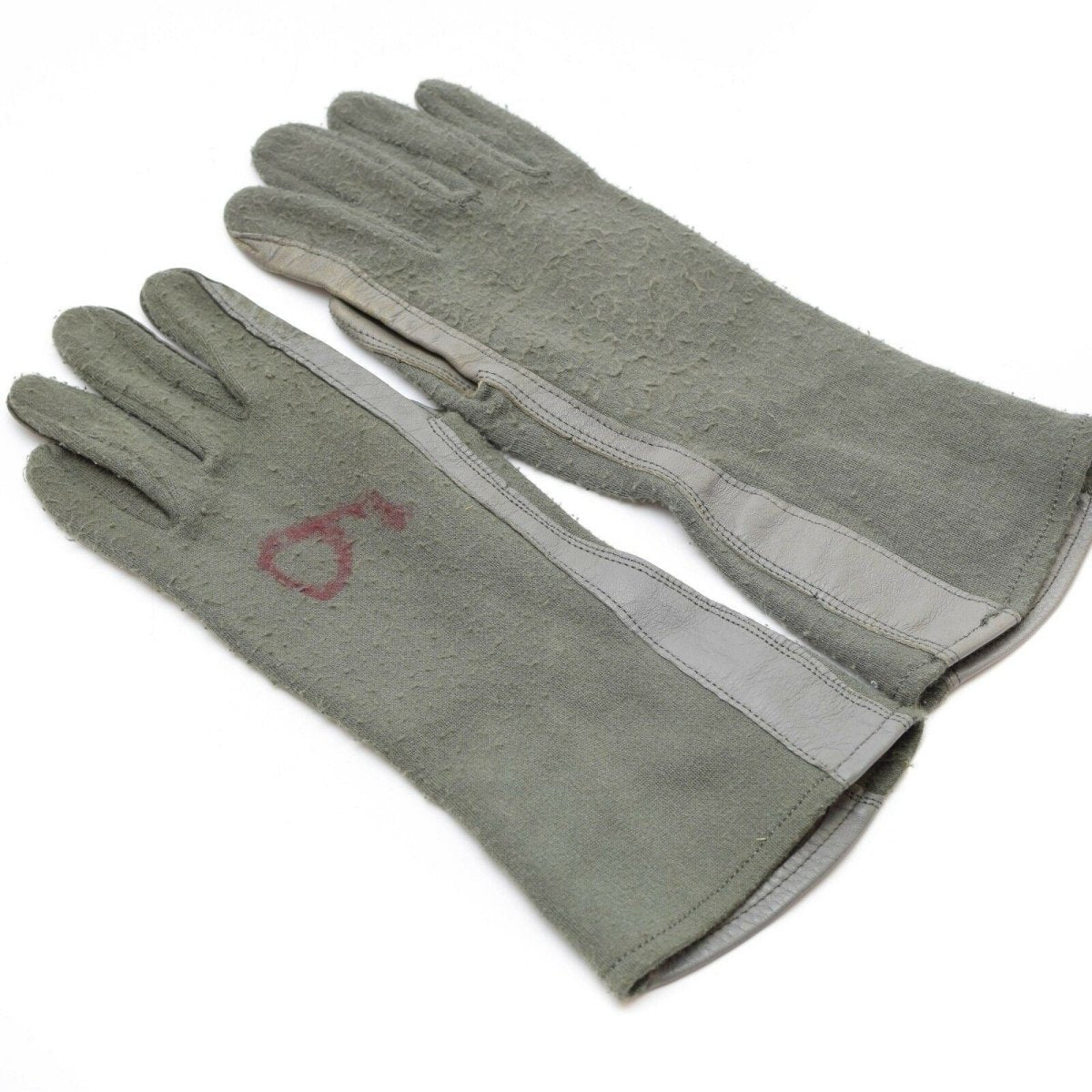 Echte US Army Kampfhandschuhe Leder Aramidfaser Air Force Militär Nomex OD