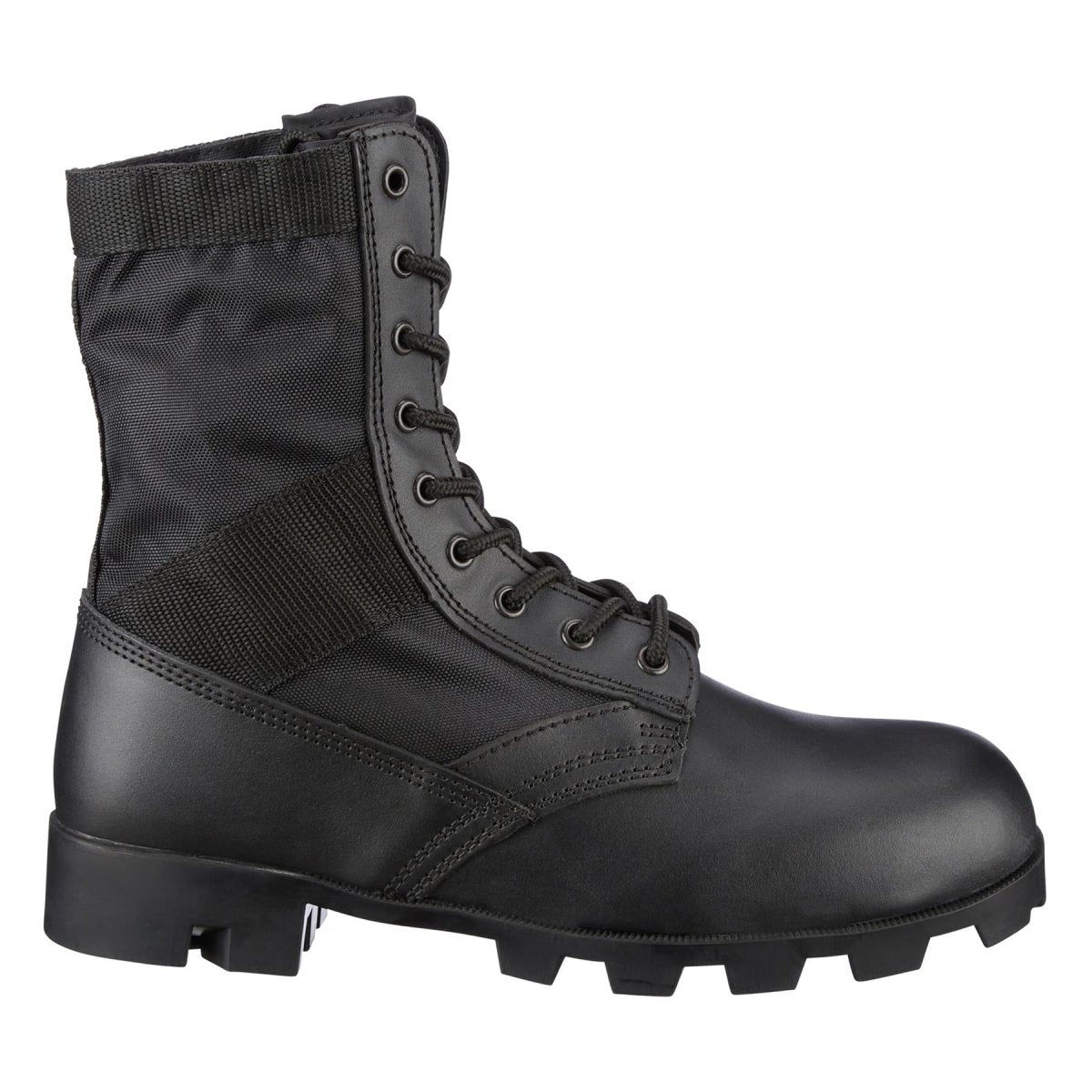 Echte US Army Jungle schwarze Leder Panama Stiefel Kampf Militärschuhe NEU