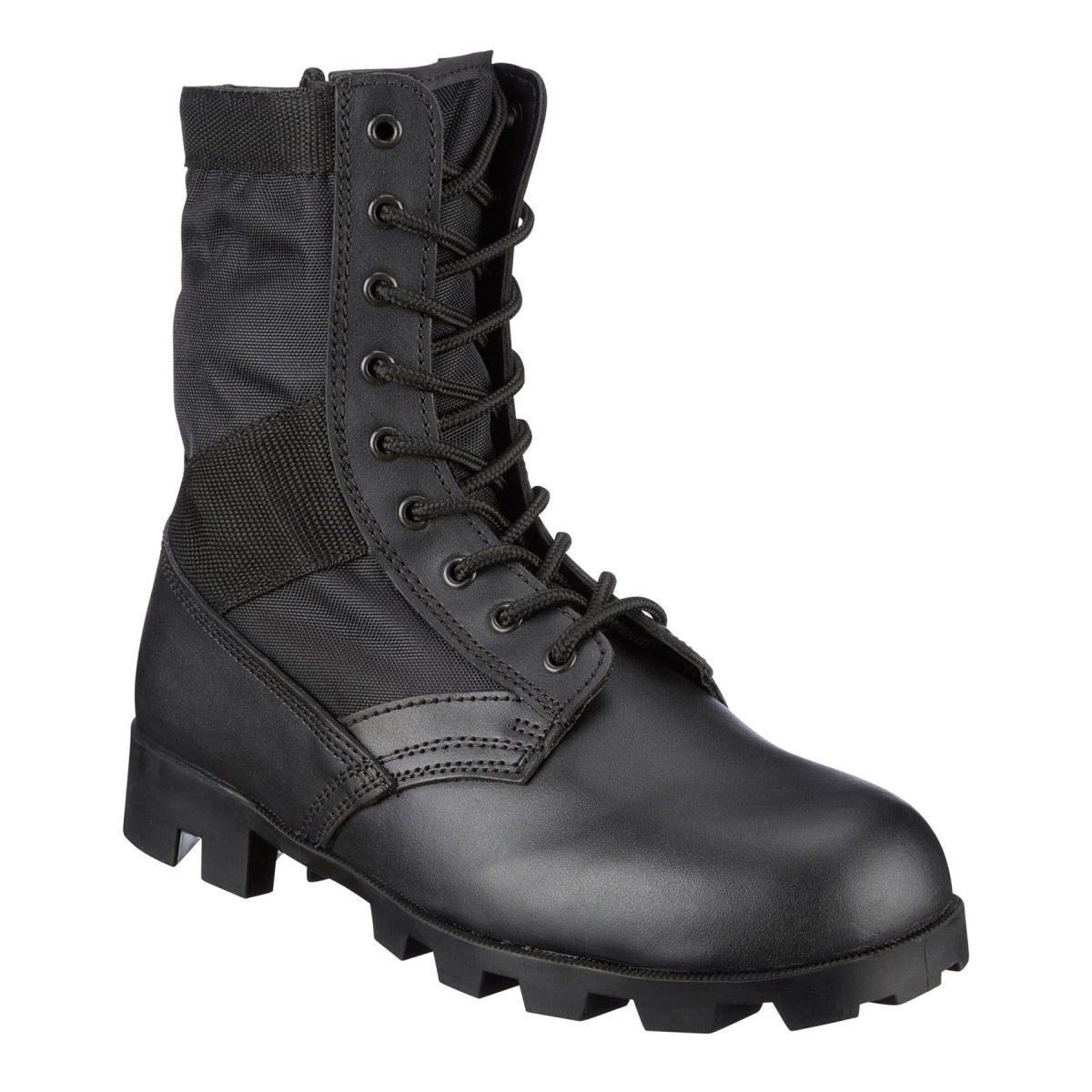 Echte US Army Jungle schwarze Leder Panama Stiefel Kampf Militärschuhe NEU