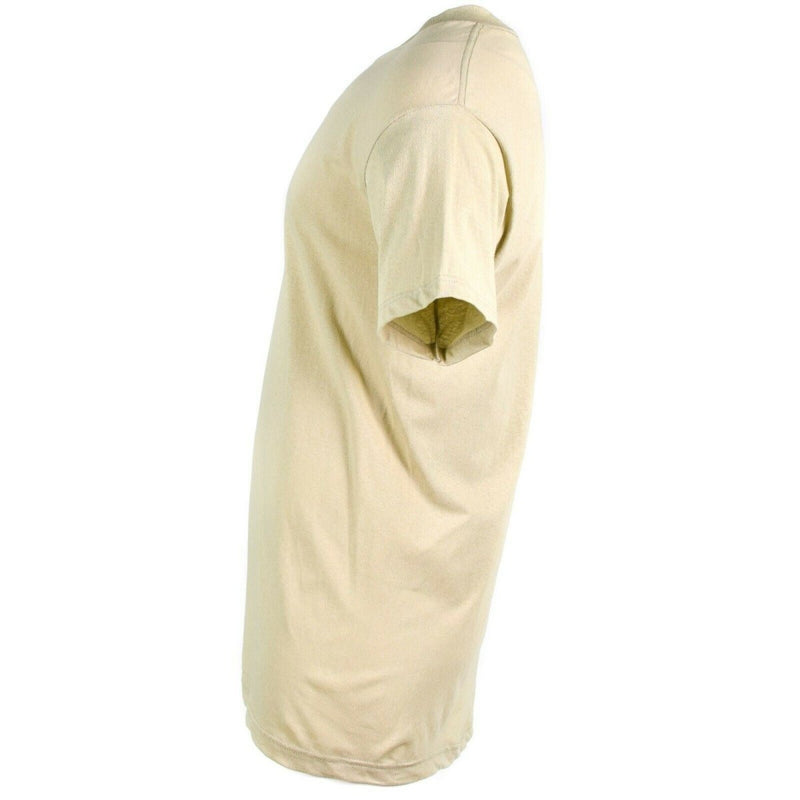 Genuine US army T-shirt Khaki combed cotton shirt short sleeves military NEW - GoMilitar