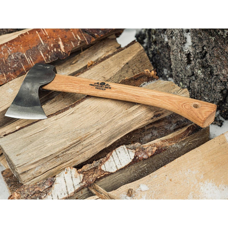 Gransfors 415 Hatchet Buschcraft Wild Axer Kohlenstoffstahl Hickory Holzgriff
