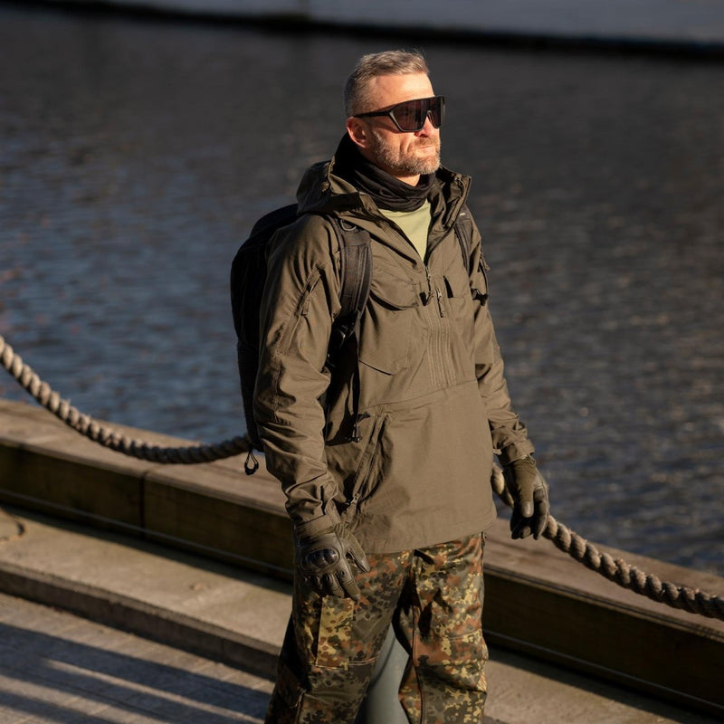 Helikon-Tex Piligrim Anorak Jacke, feuerfest, schnelltrocknend, wachsbar, Bushcraft
