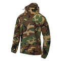 Helikon-Tex WINDRUNNER Anorak Jacke mit verstellbarer Kapuze unten, Woodland Camo