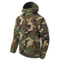 Helikon-Tex Wolfhound Kapuzenjacke, Nylon-Windpack, isoliert, Woodland Camo