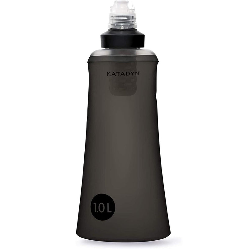Katadyn BeFree Tactical 1.0L black water filter bottle suitable for hiking and outdoor water purification